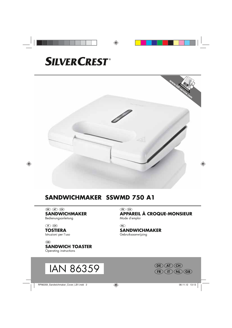 Silvercrest SSWMD 750 A1 User Manual | 58 pages