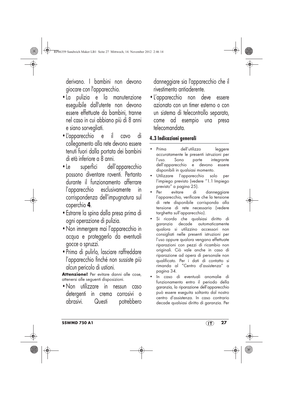 Silvercrest SSWMD 750 A1 User Manual | Page 29 / 58