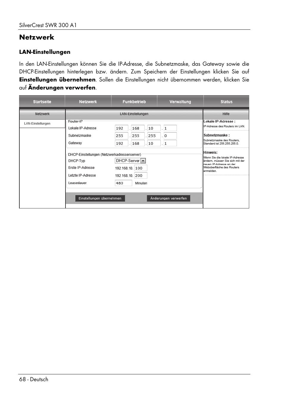 Silvercrest SWR 300 A1 User Manual | Page 70 / 112