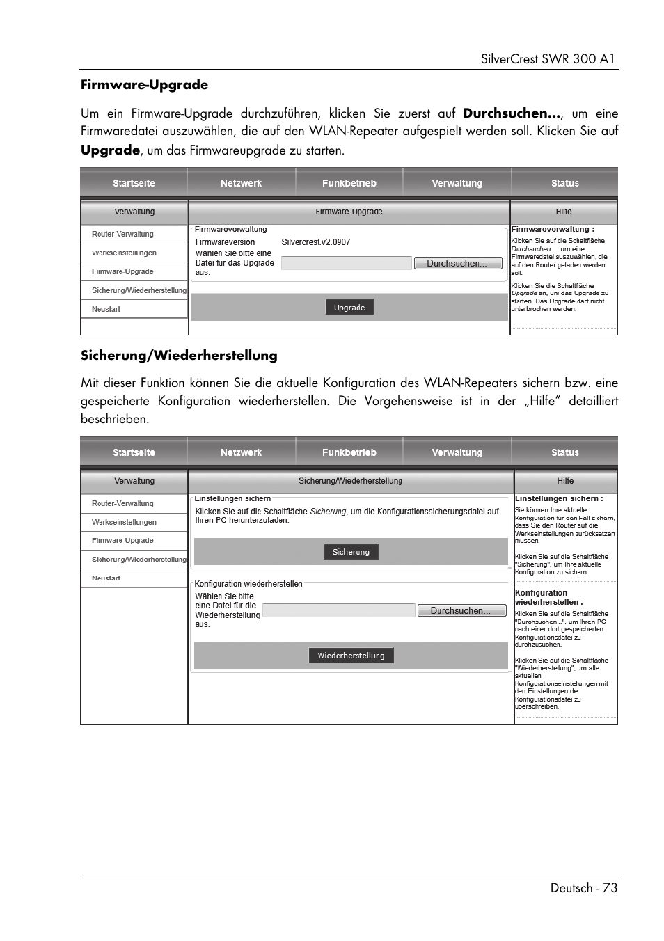 Silvercrest SWR 300 A1 User Manual | Page 75 / 112