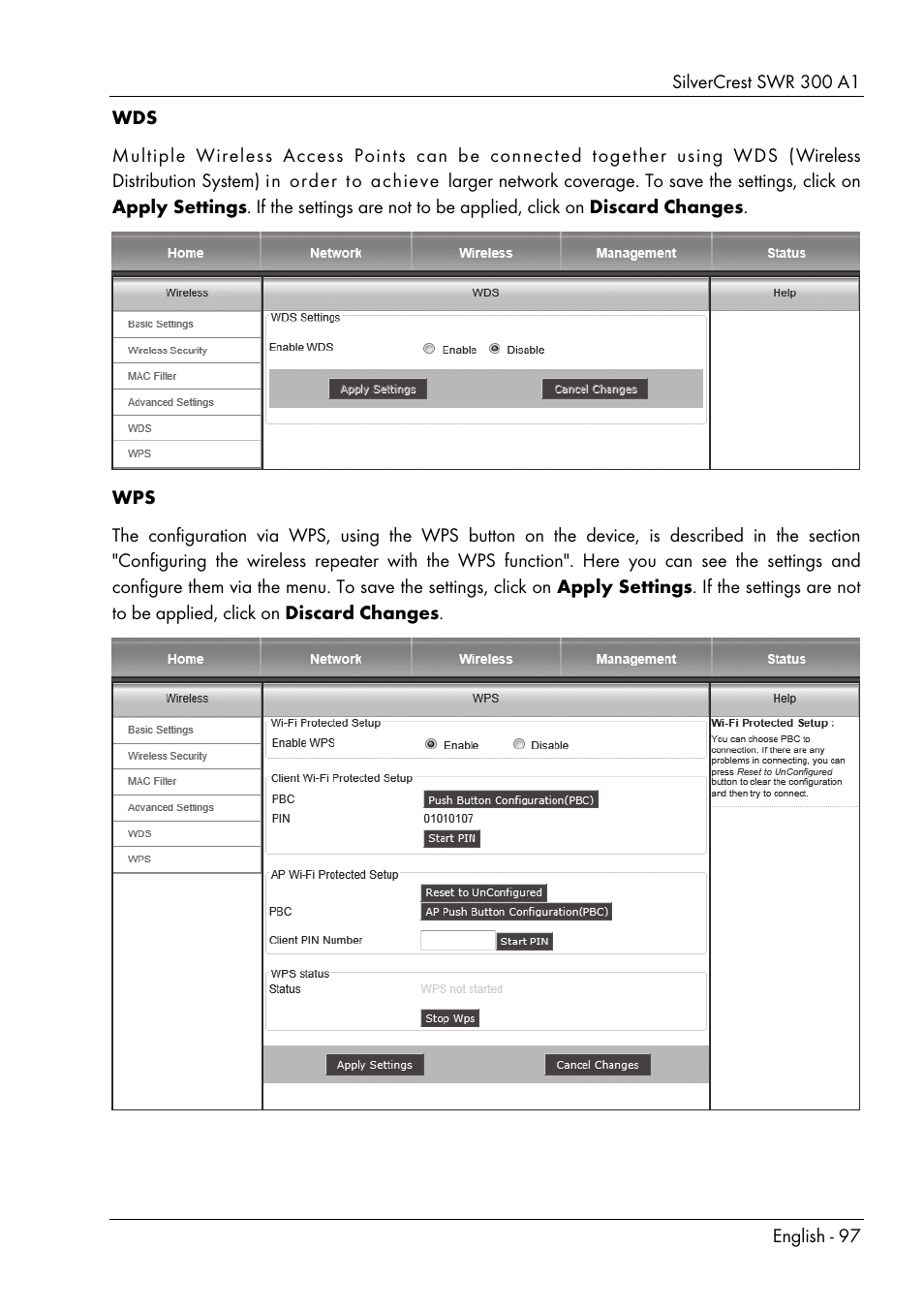 Silvercrest SWR 300 A1 User Manual | Page 99 / 112
