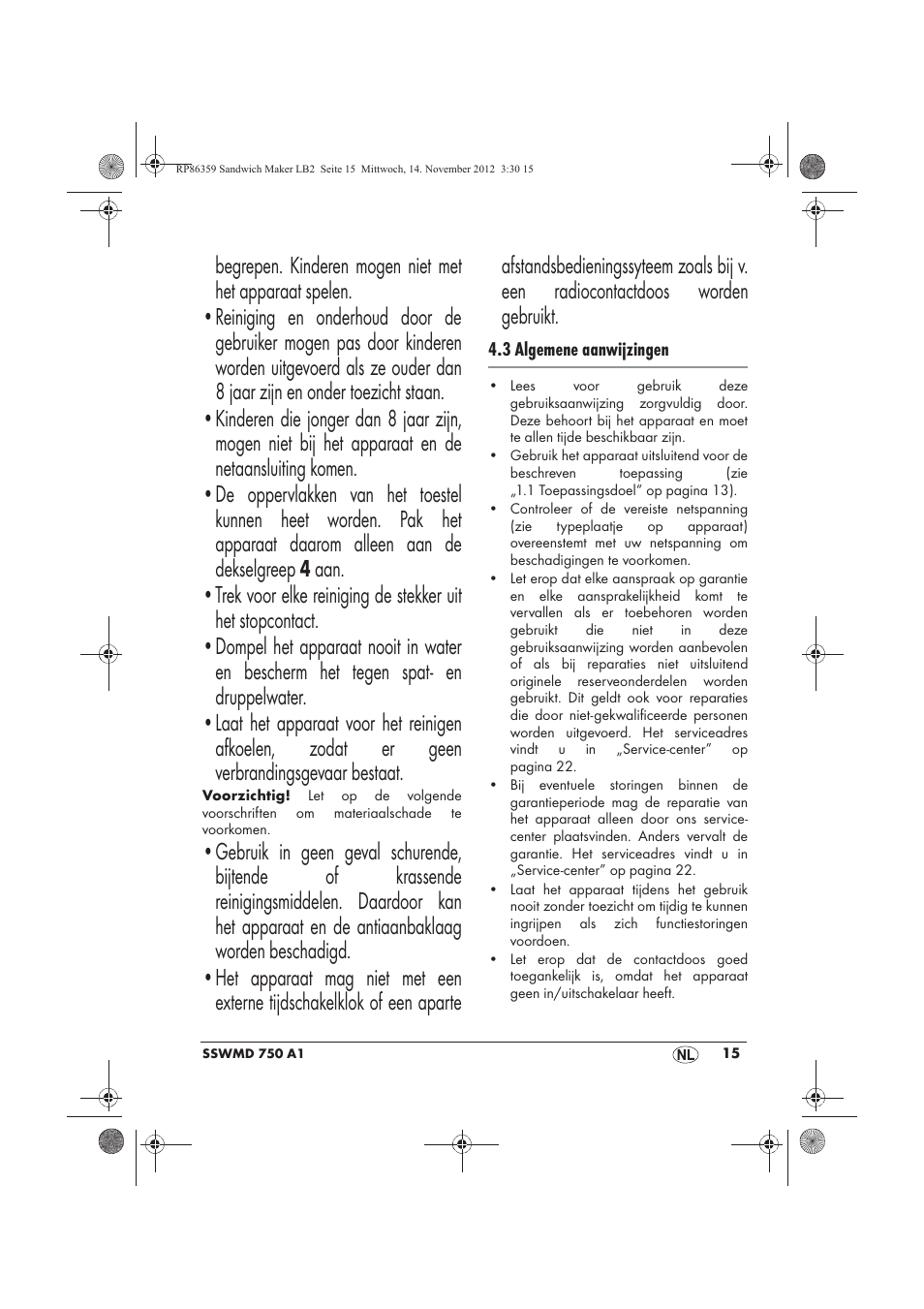 Silvercrest SSWMD 750 A1 User Manual | Page 17 / 46