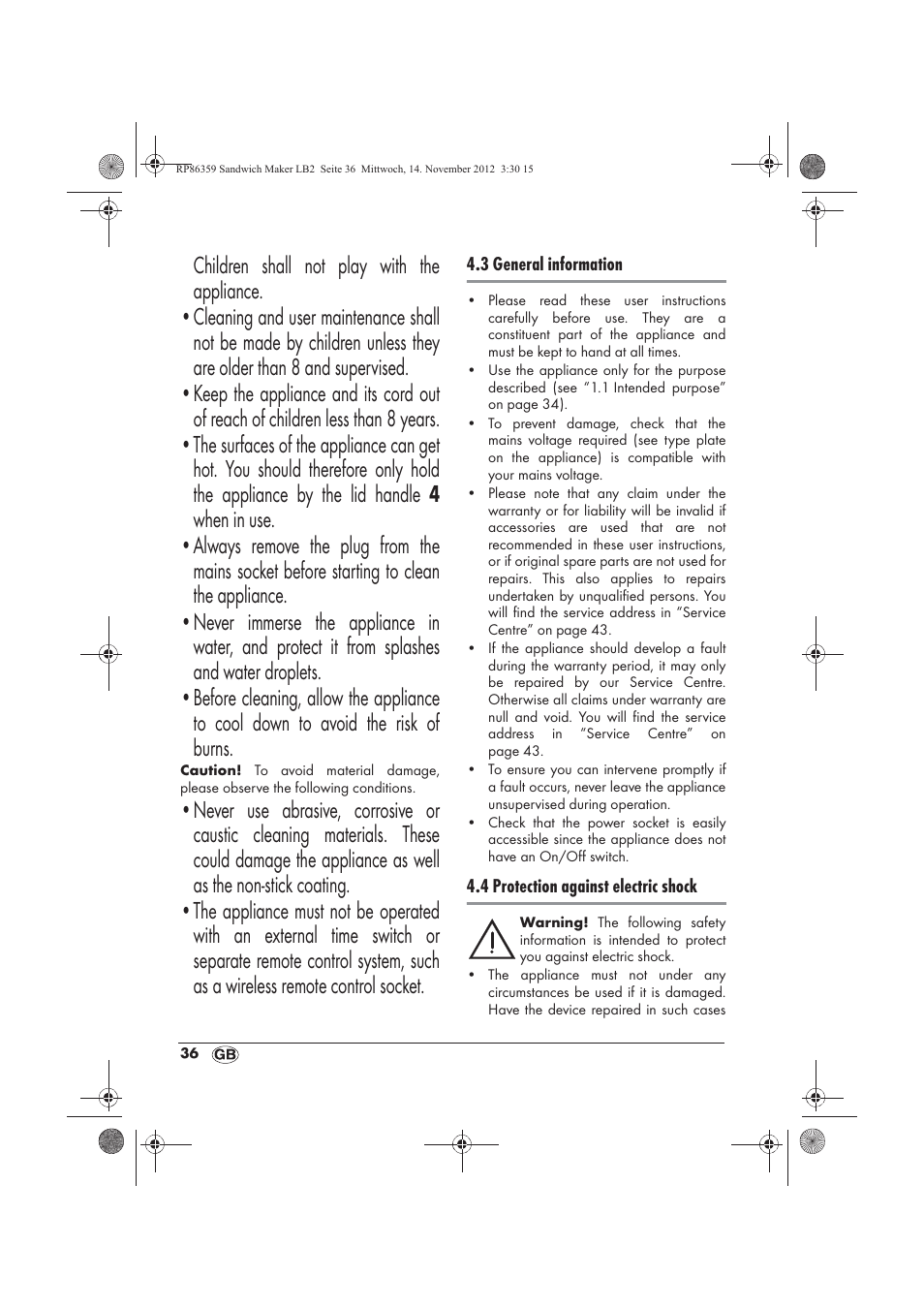 Silvercrest SSWMD 750 A1 User Manual | Page 38 / 46