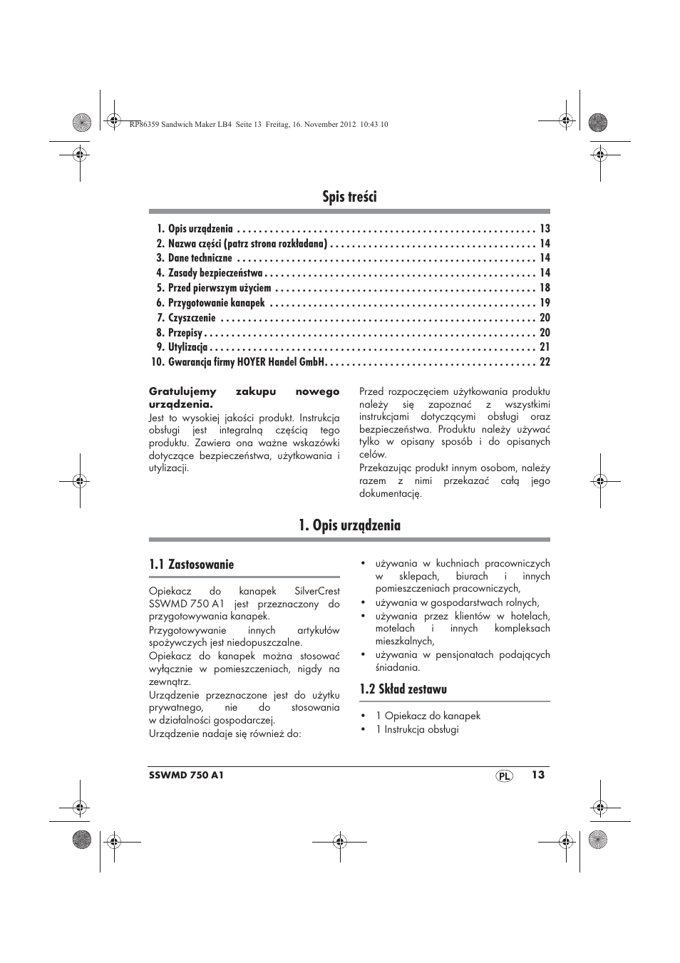 Silvercrest SSWMD 750 A1 User Manual | Page 15 / 78