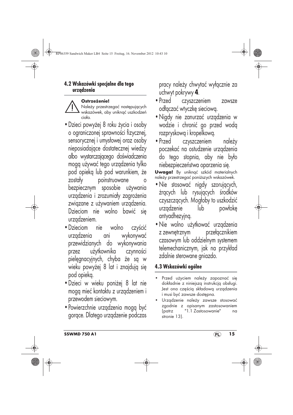 Silvercrest SSWMD 750 A1 User Manual | Page 17 / 78