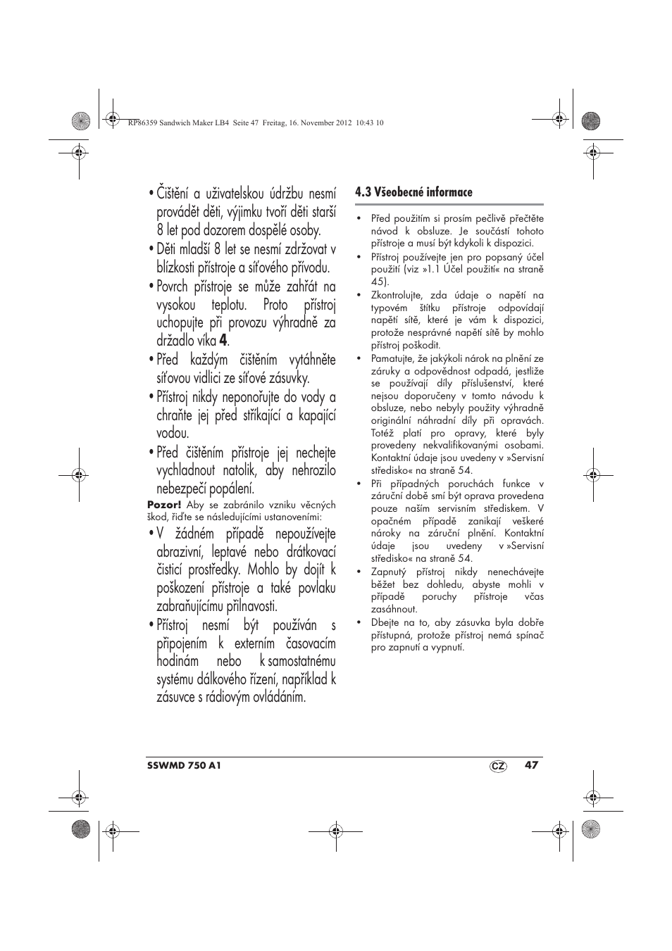 Silvercrest SSWMD 750 A1 User Manual | Page 49 / 78