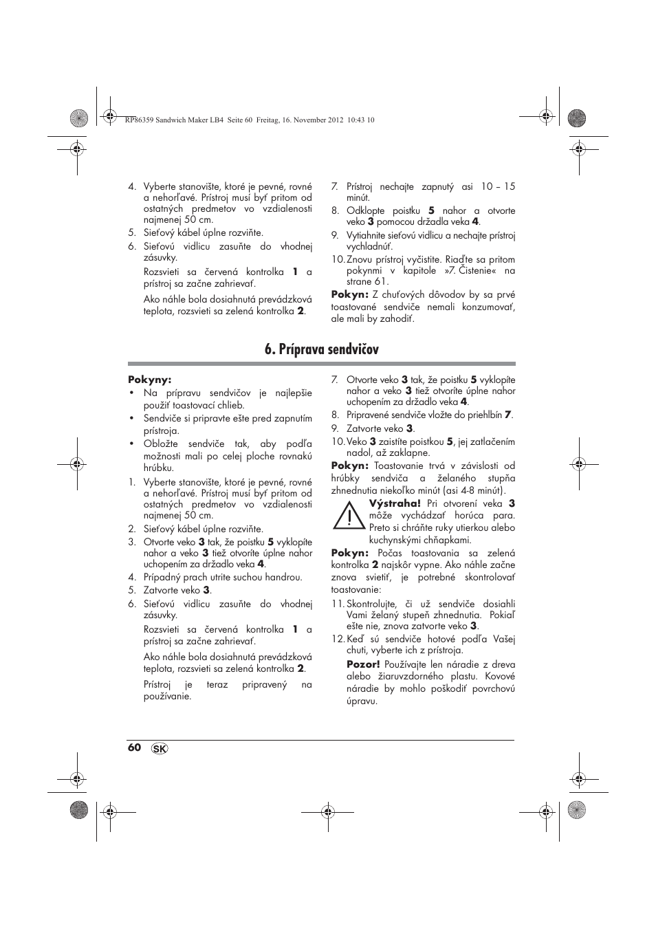 Príprava sendvičov | Silvercrest SSWMD 750 A1 User Manual | Page 62 / 78