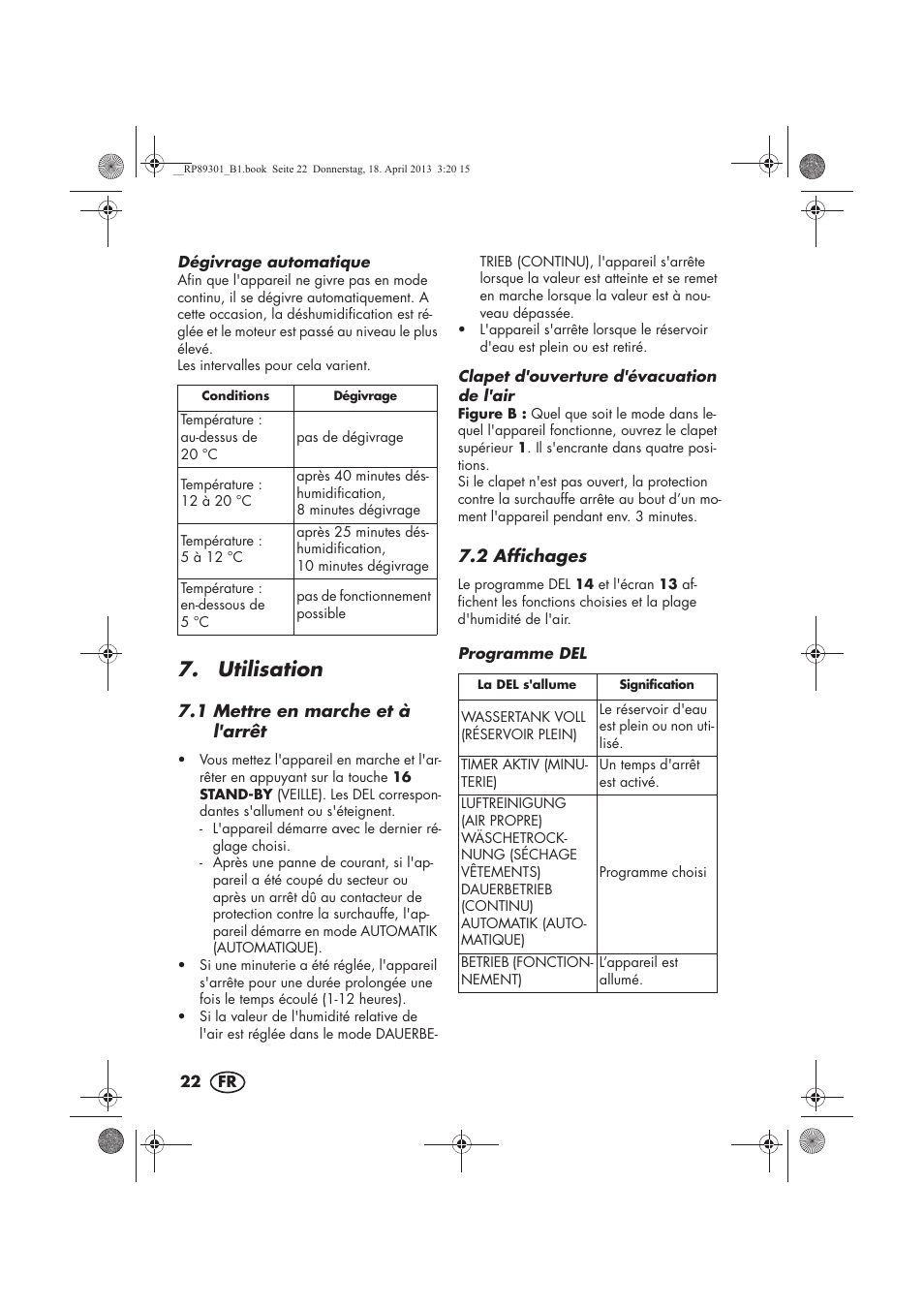 Utilisation | Silvercrest SLE 420 A1 User Manual | Page 24 / 74