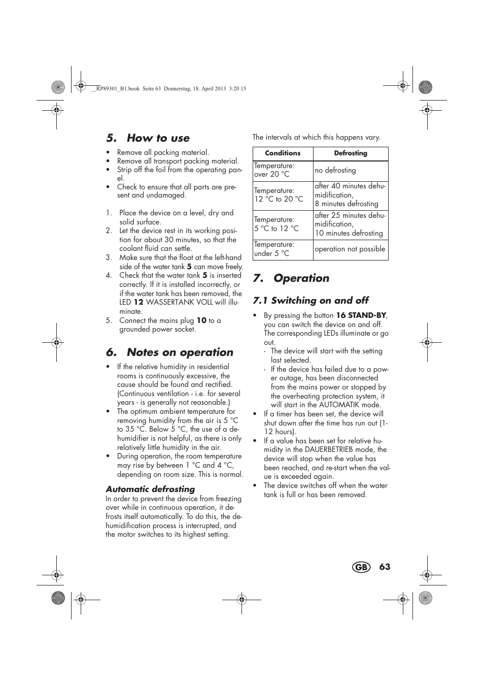 How to use, Operation | Silvercrest SLE 420 A1 User Manual | Page 65 / 74