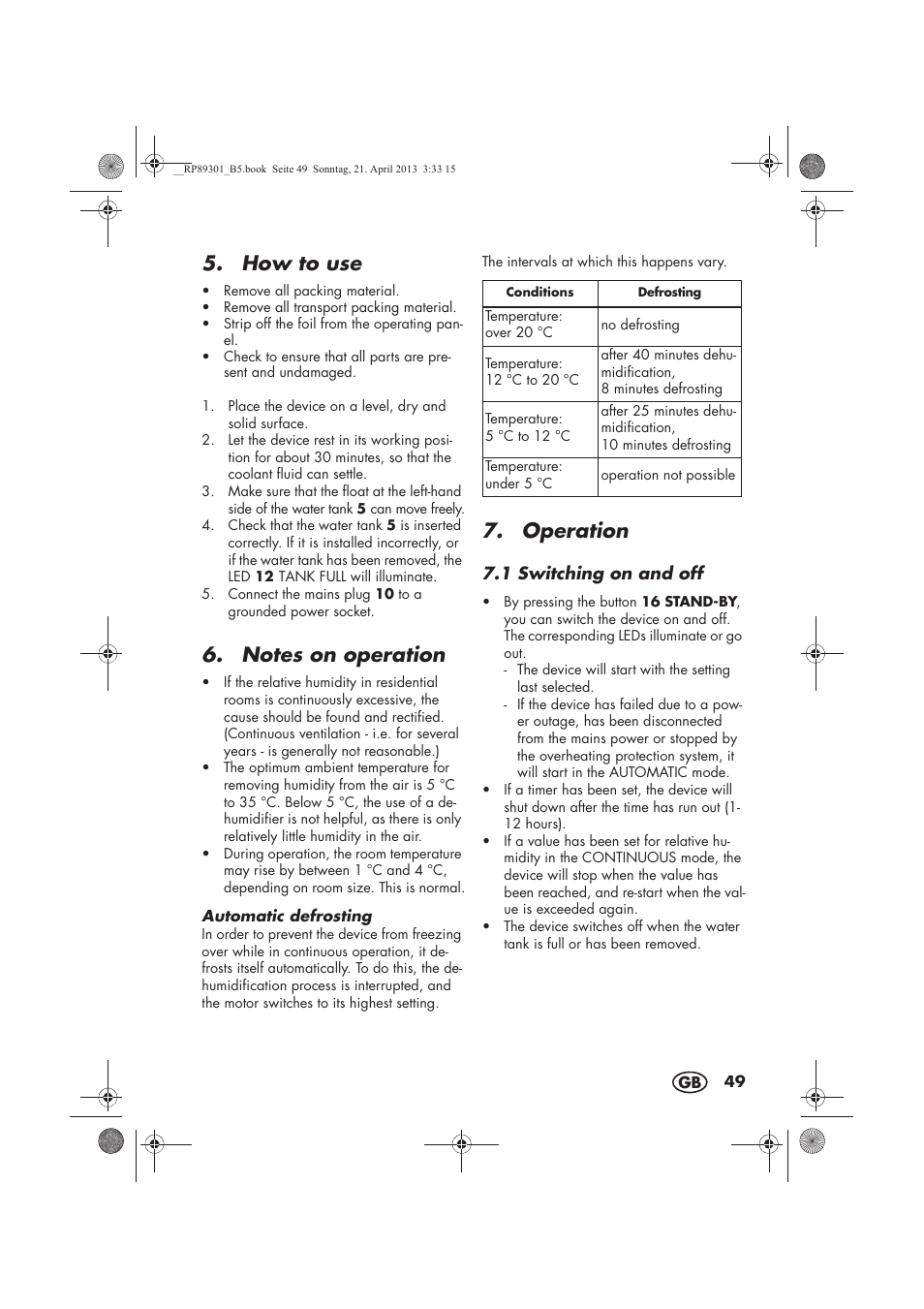 How to use, Operation | Silvercrest SLE 420 A1 User Manual | Page 51 / 74