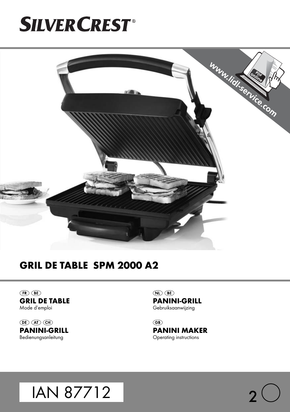 Silvercrest SPM 2000 A2 User Manual | 35 pages