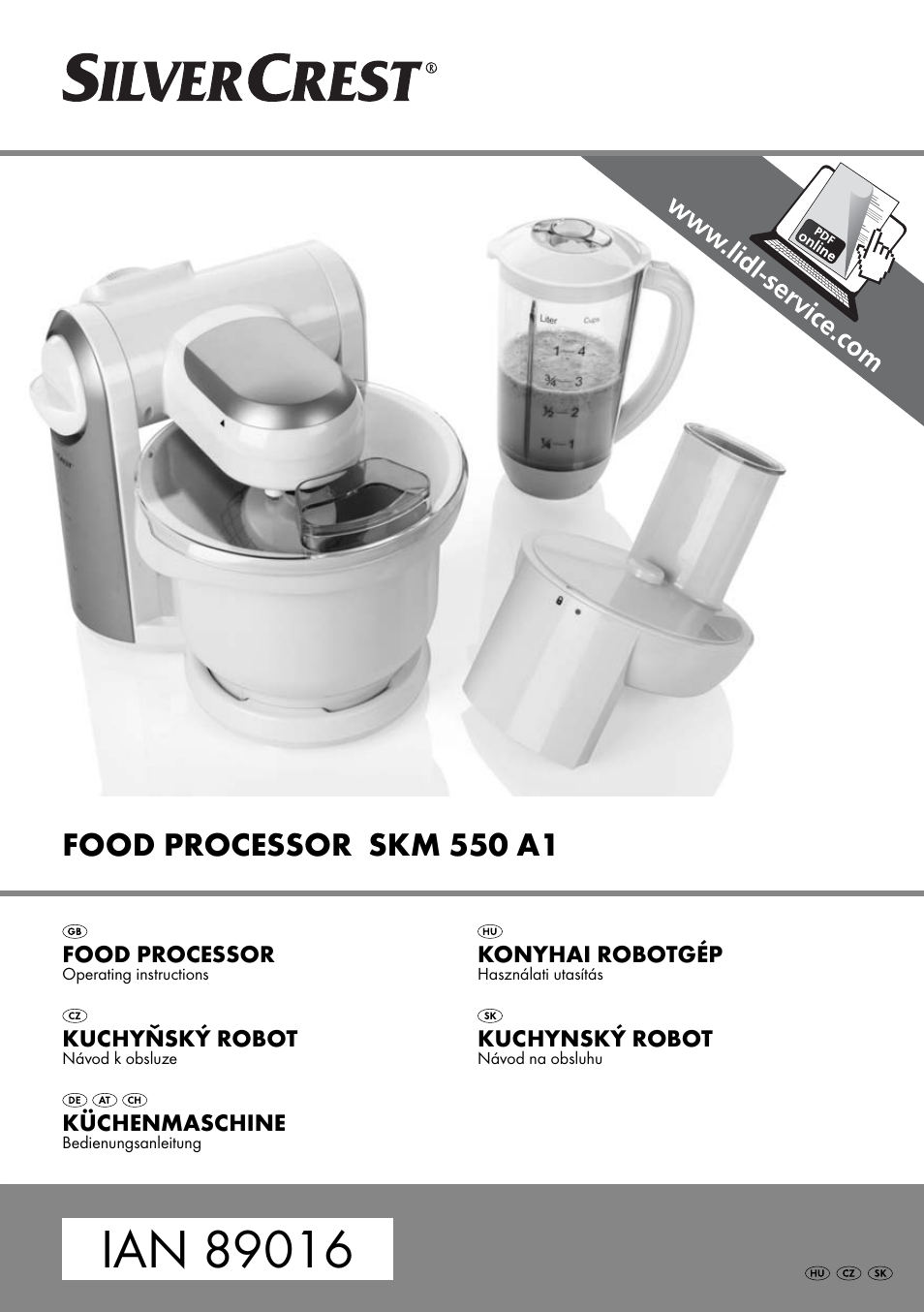 Silvercrest SKM 550 A1 User Manual | 55 pages