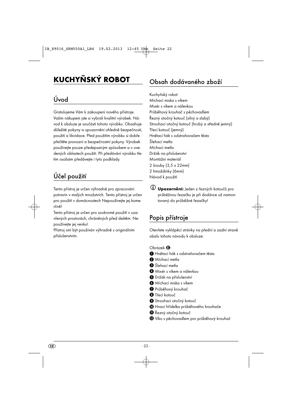 Silvercrest SKM 550 A1 User Manual | Page 26 / 55