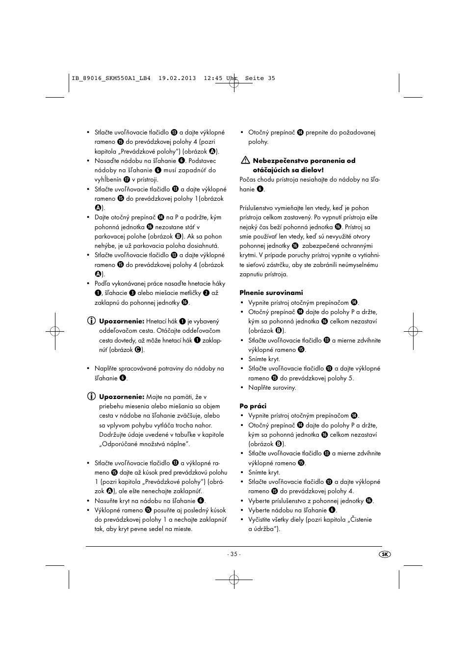 Silvercrest SKM 550 A1 User Manual | Page 39 / 55