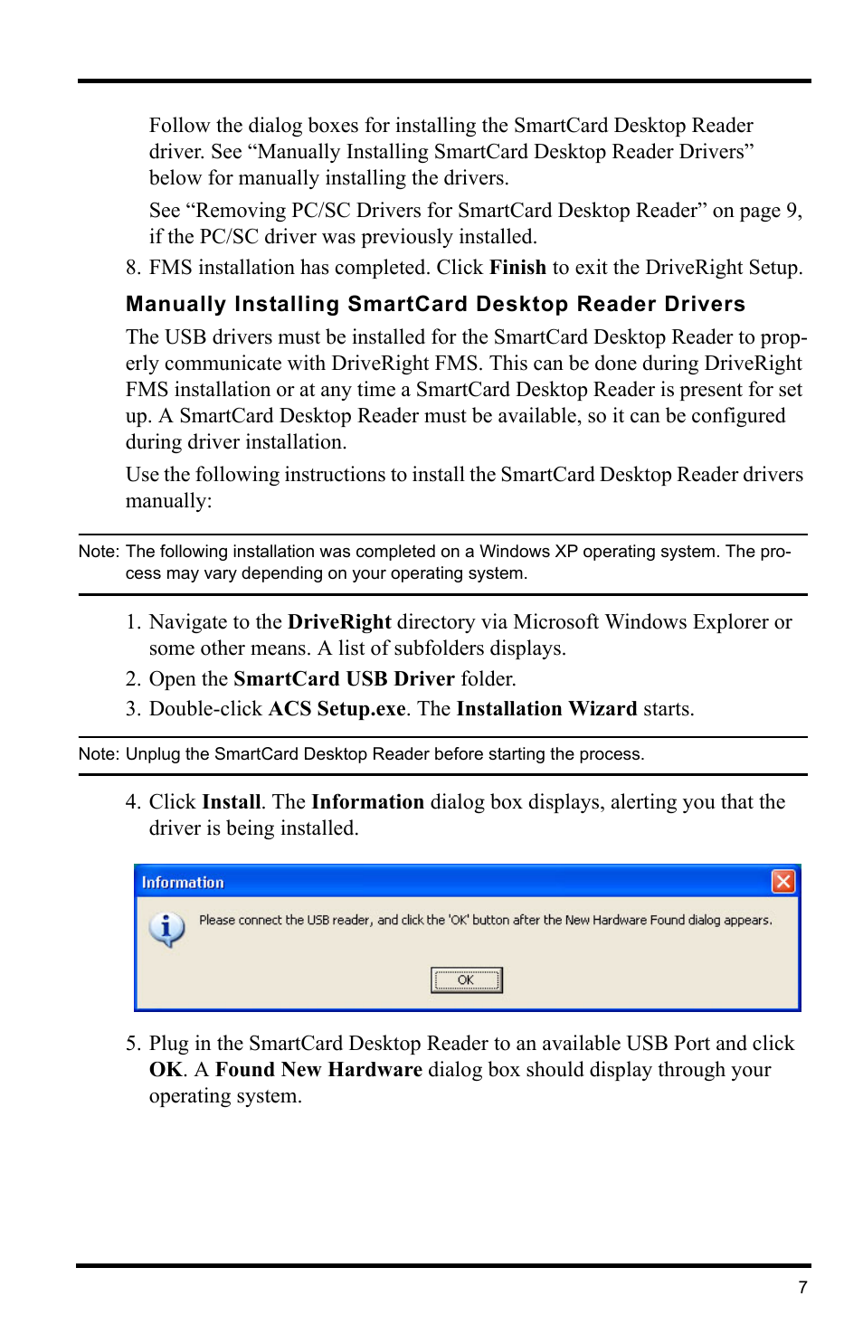 Open the smartcard usb driver folder | Davis Instruments DRIVERIGHT 8186 User Manual | Page 11 / 32