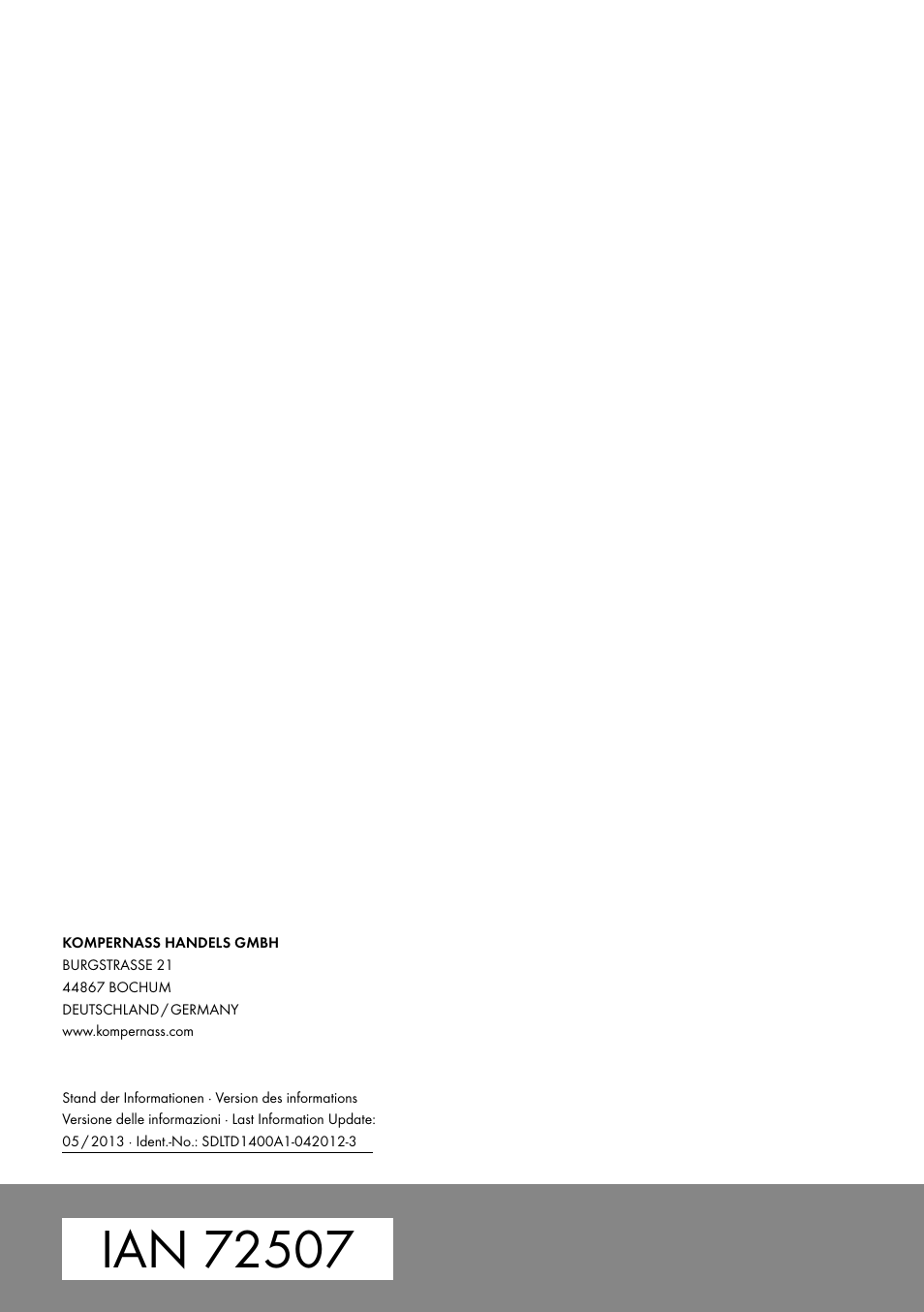 Silvercrest SDLTD 1400 A1 User Manual | Page 51 / 51