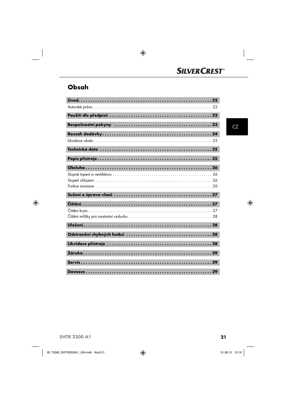 Silvercrest SHTR 2200 A1 User Manual | Page 24 / 54