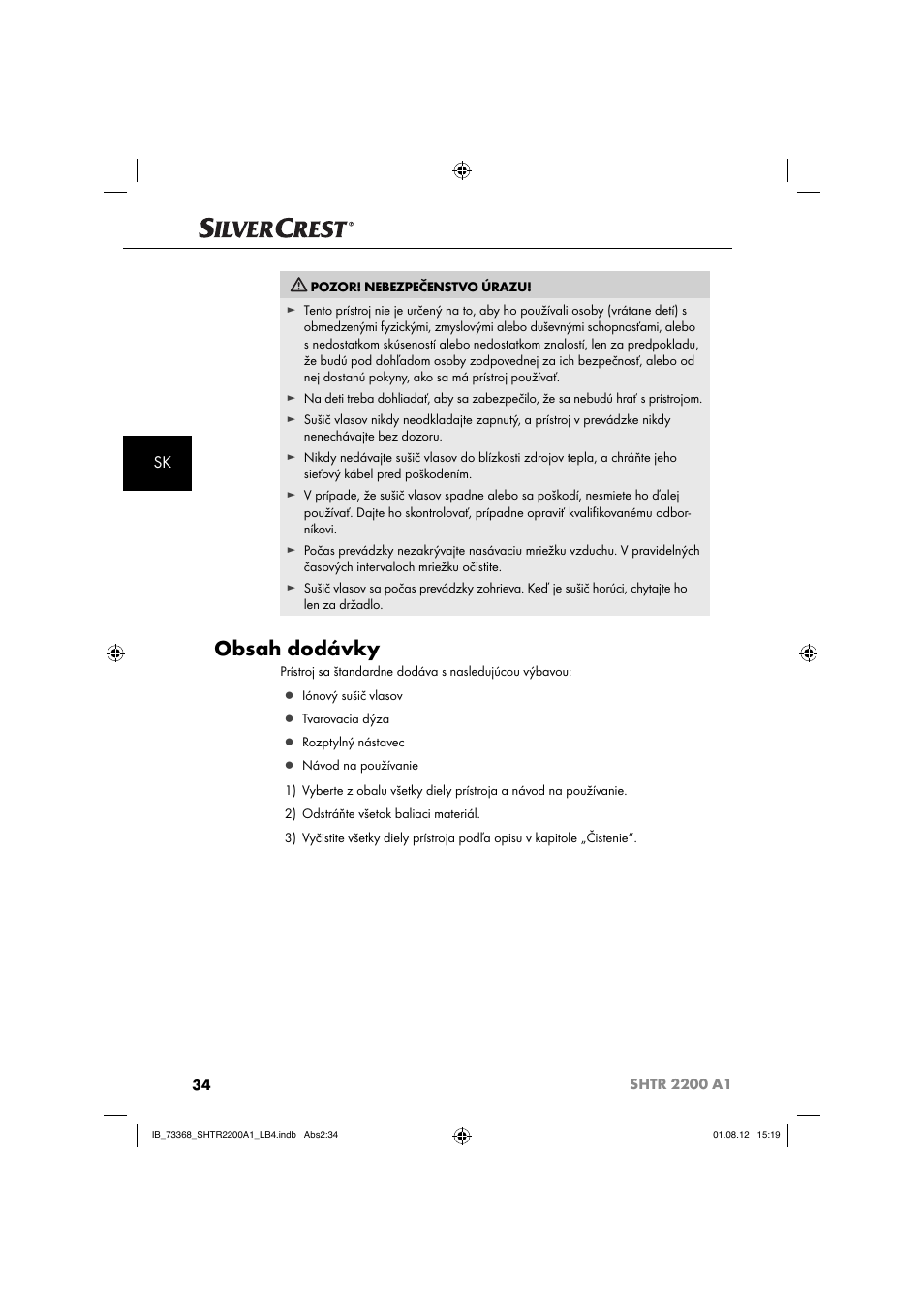 Silvercrest SHTR 2200 A1 User Manual | Page 37 / 54