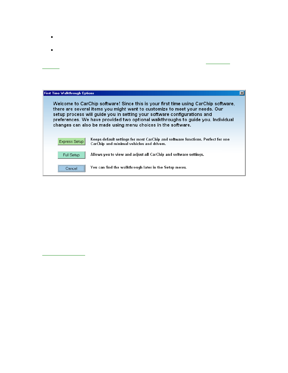 Walkthrough - full setup | DAVIS CarChip Online Help (8221, 8226, 8245, 8246) User Manual | Page 26 / 119