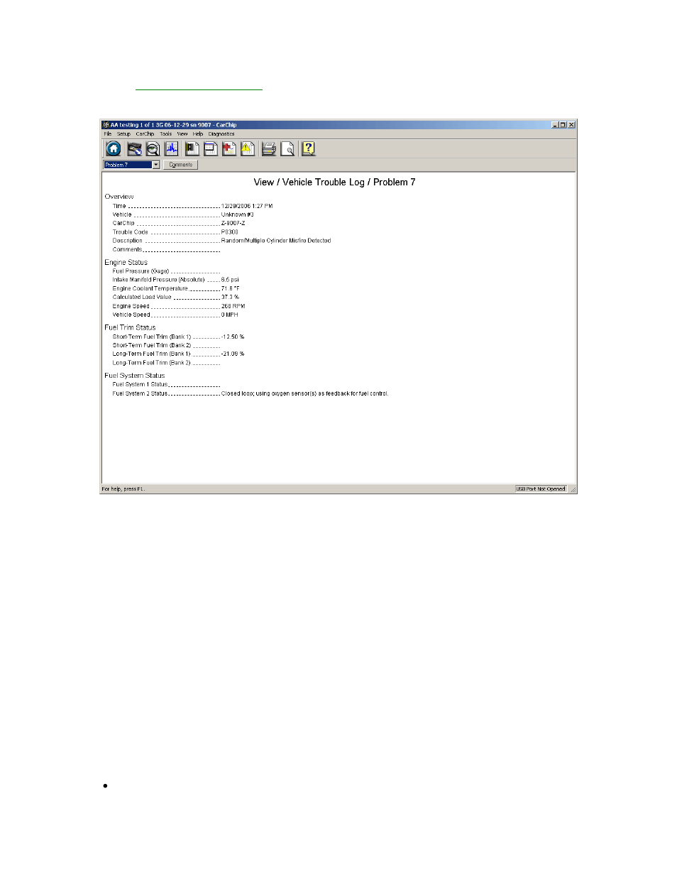 Obdii freeze frame | DAVIS CarChip Online Help (8221, 8226, 8245, 8246) User Manual | Page 98 / 119