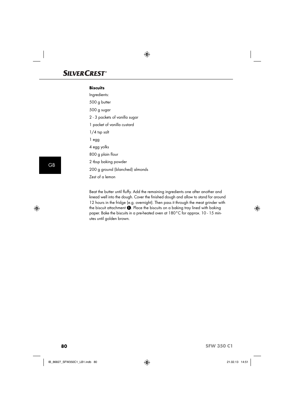 Silvercrest SFW 350 C1 User Manual | Page 83 / 84