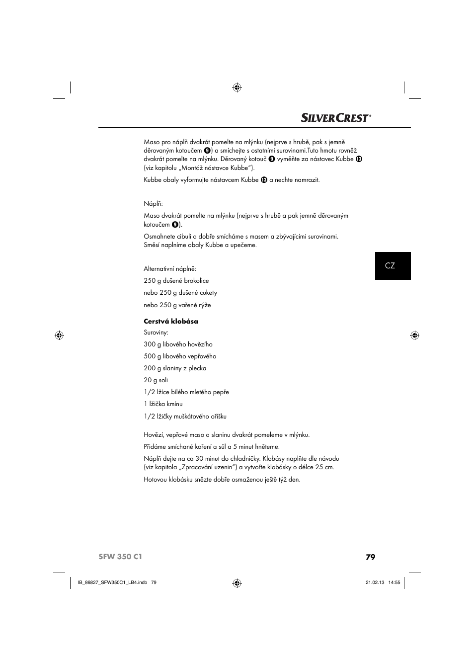 Silvercrest SFW 350 C1 User Manual | Page 82 / 116