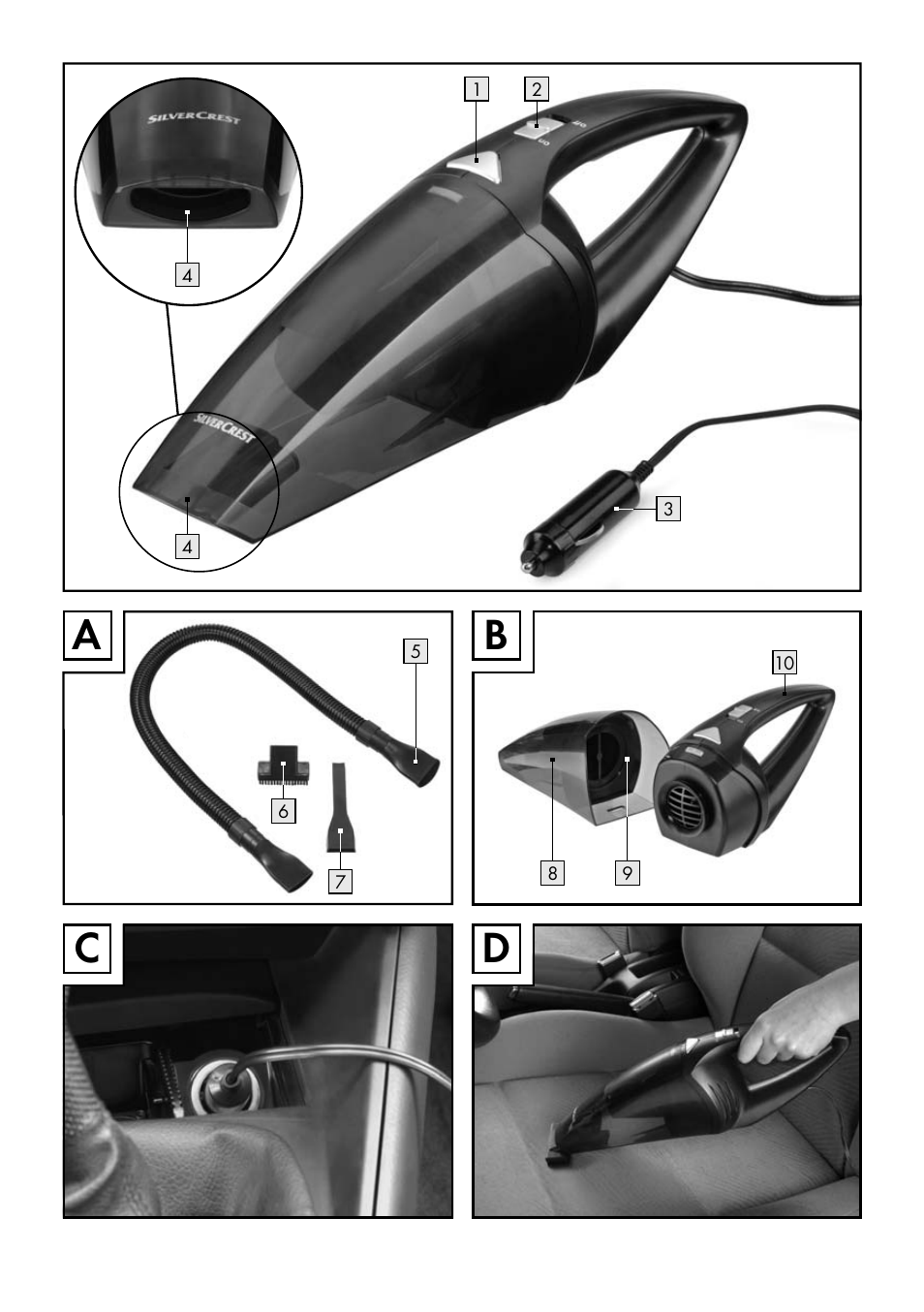 Ac d | Silvercrest SHS 12.0 A2 User Manual | Page 3 / 28