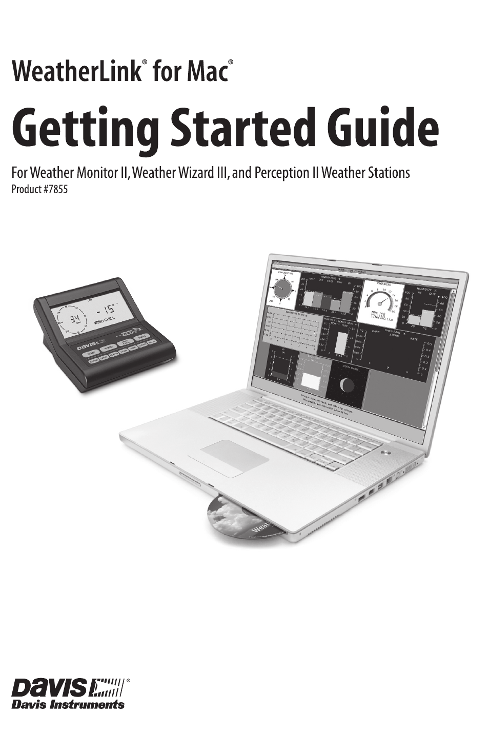DAVIS WeatherLink Mac OS X Getting Started Guide User Manual | 16 pages