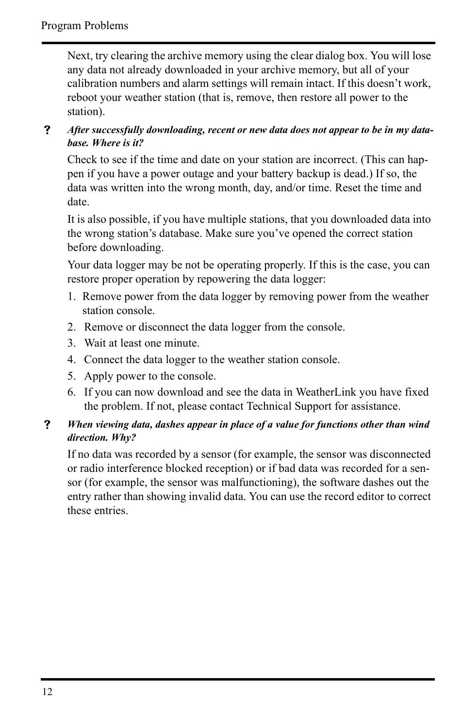 DAVIS WeatherLink Mac OS X Getting Started Guide User Manual | Page 14 / 16