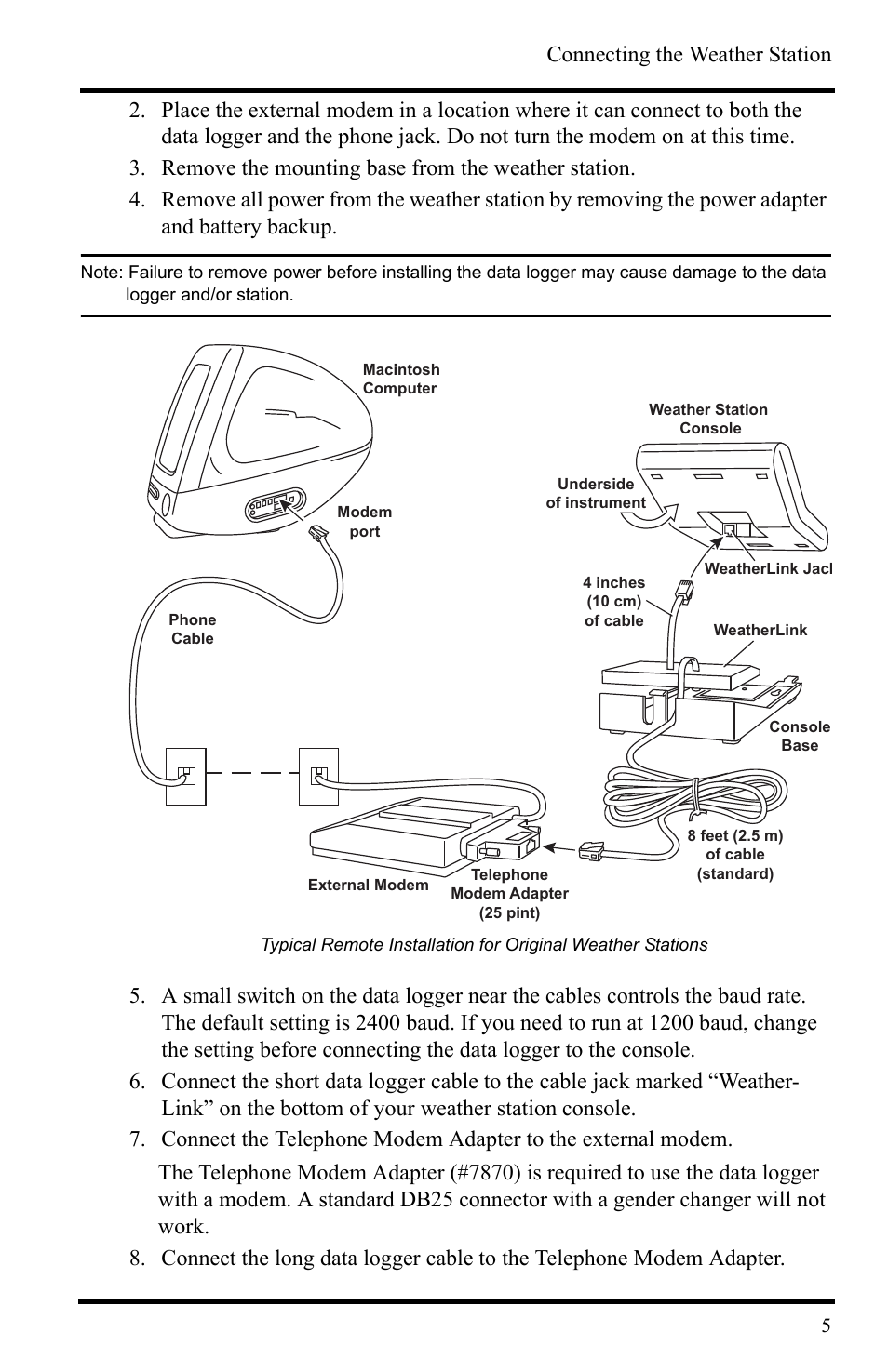 DAVIS WeatherLink Mac OS X Getting Started Guide User Manual | Page 7 / 16