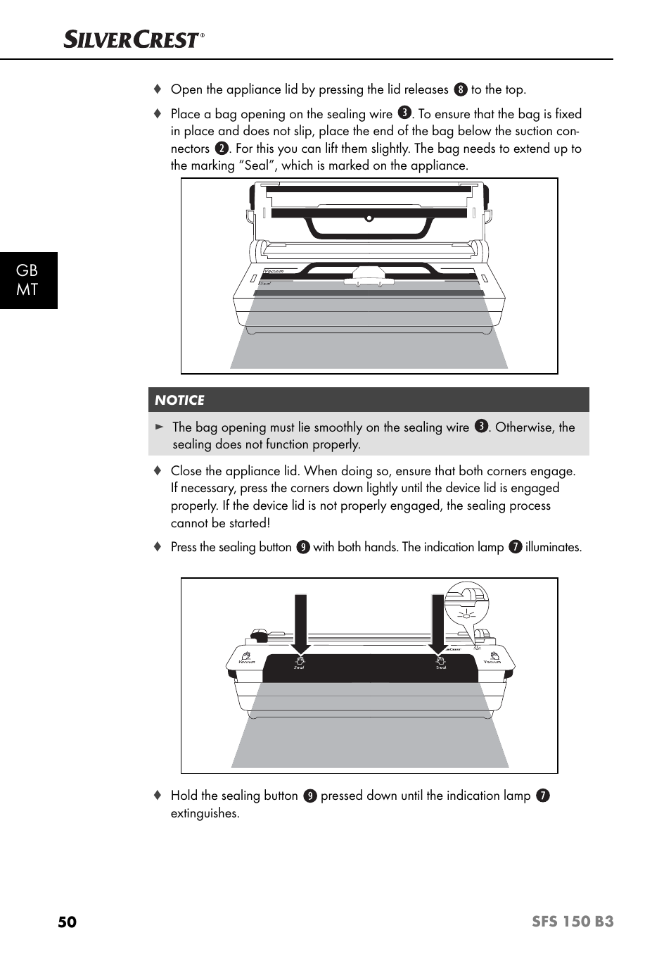 Gb mt | Silvercrest SFS 150 B3 User Manual | Page 53 / 80
