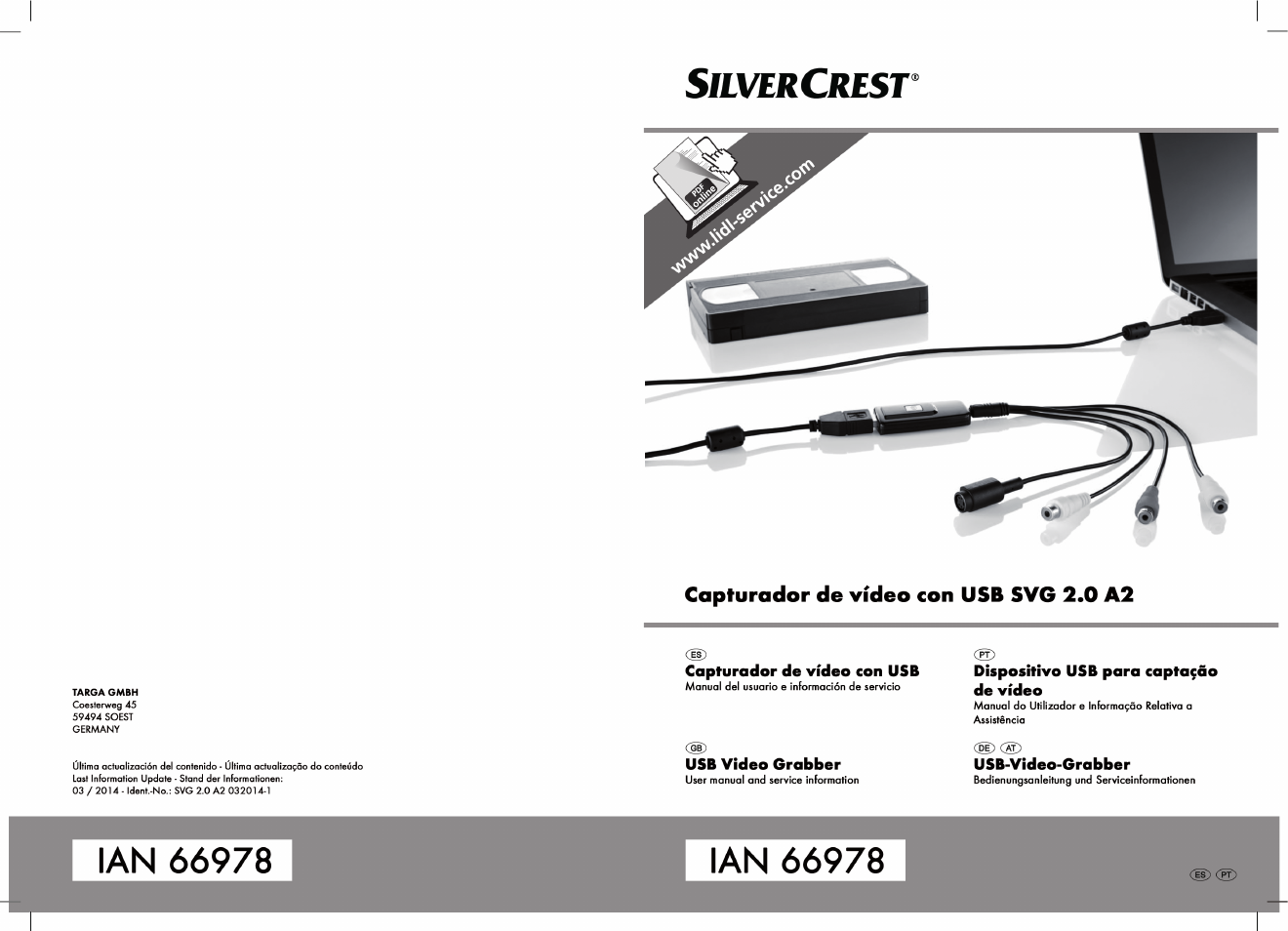 Silvercrest SVG 2.0 A2 User Manual | 51 pages