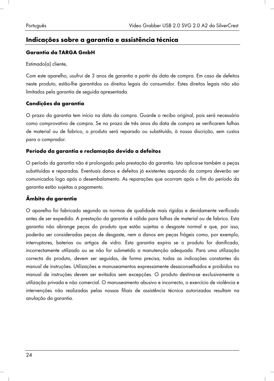 Indicações sobre a garantia e assistência técnica | Silvercrest SVG 2.0 A2 User Manual | Page 25 / 51