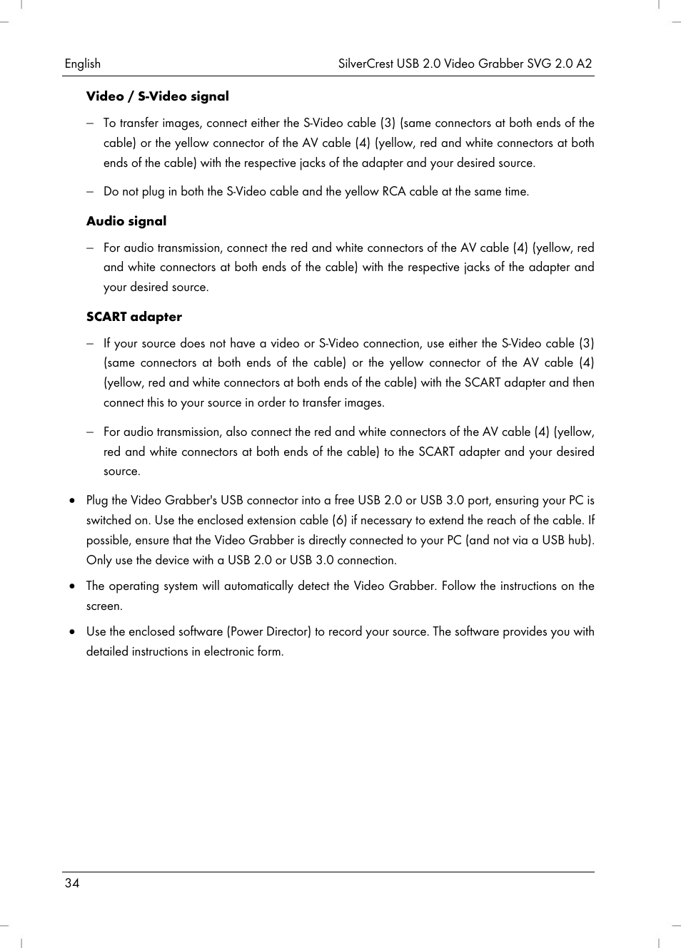 Silvercrest SVG 2.0 A2 User Manual | Page 35 / 51