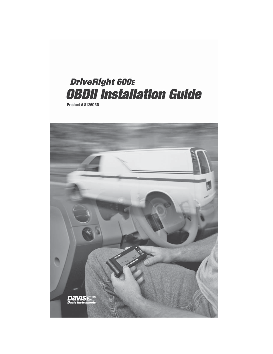DAVIS DriveRight 600E OBD Installation Guide (8126OBD) User Manual | 16 pages