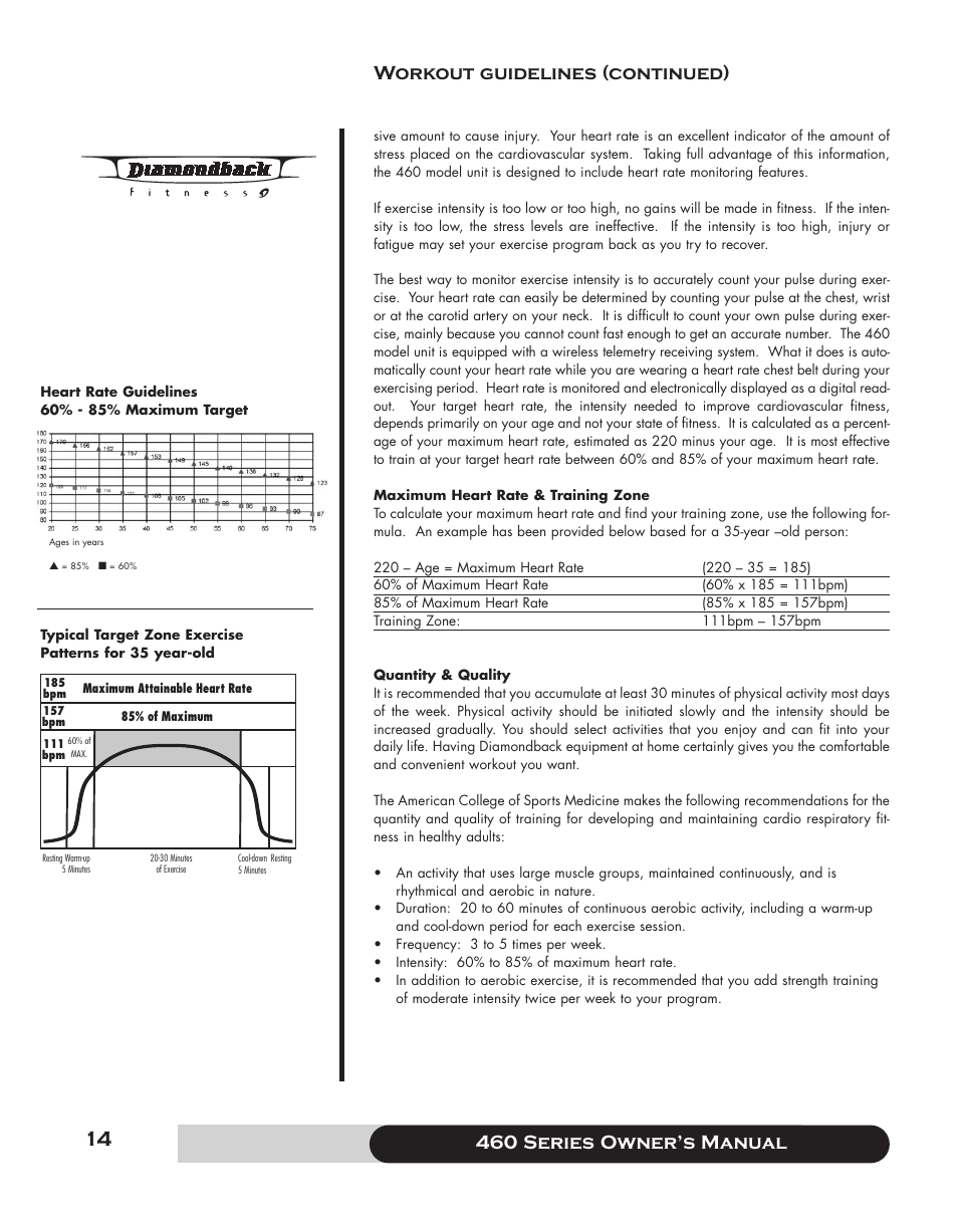 Diamondback 460 User Manual | Page 14 / 36