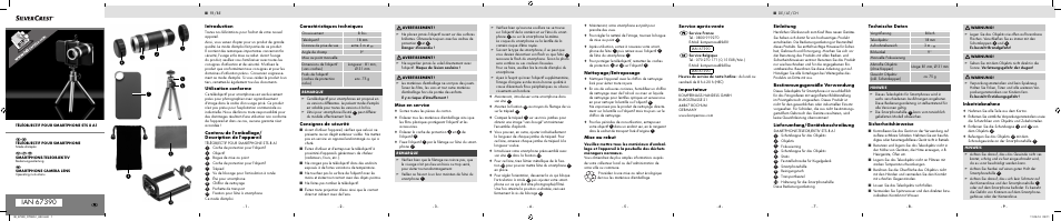 Silvercrest STS 8 A1 User Manual | 2 pages