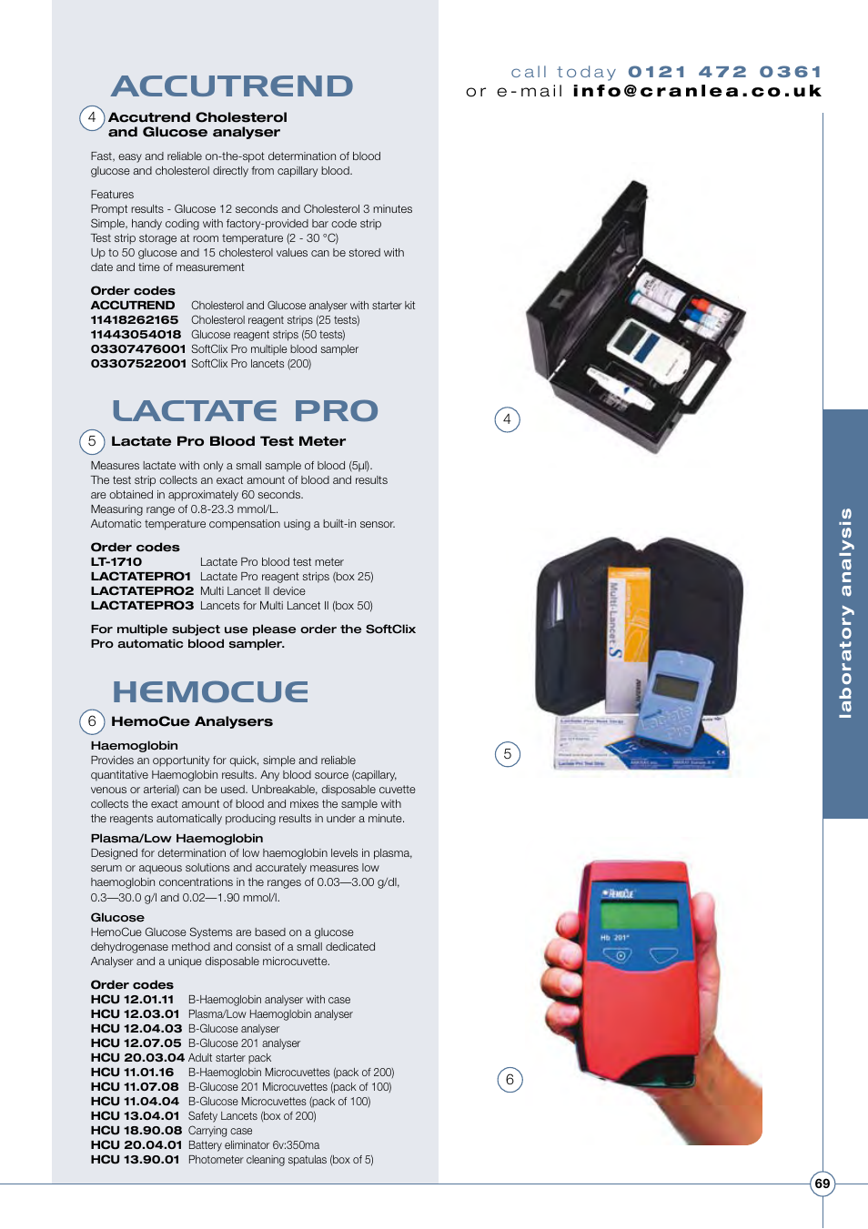 Accutrend, Lactate pro hemocue | Diamondback Lode Valiant Treadmill User Manual | Page 73 / 96