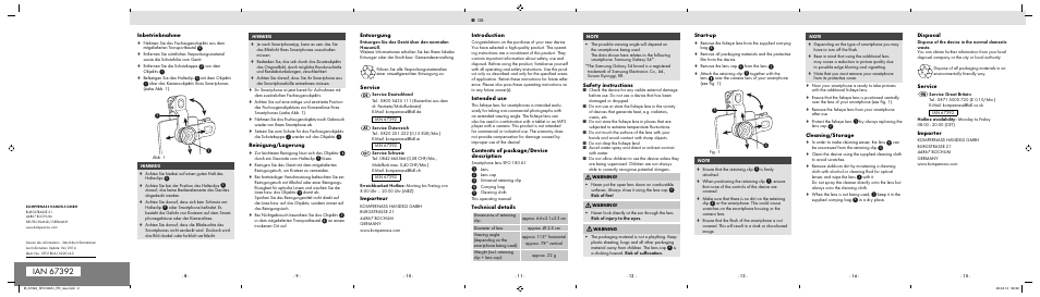 Silvercrest SFO 180 A1 User Manual | Page 2 / 2
