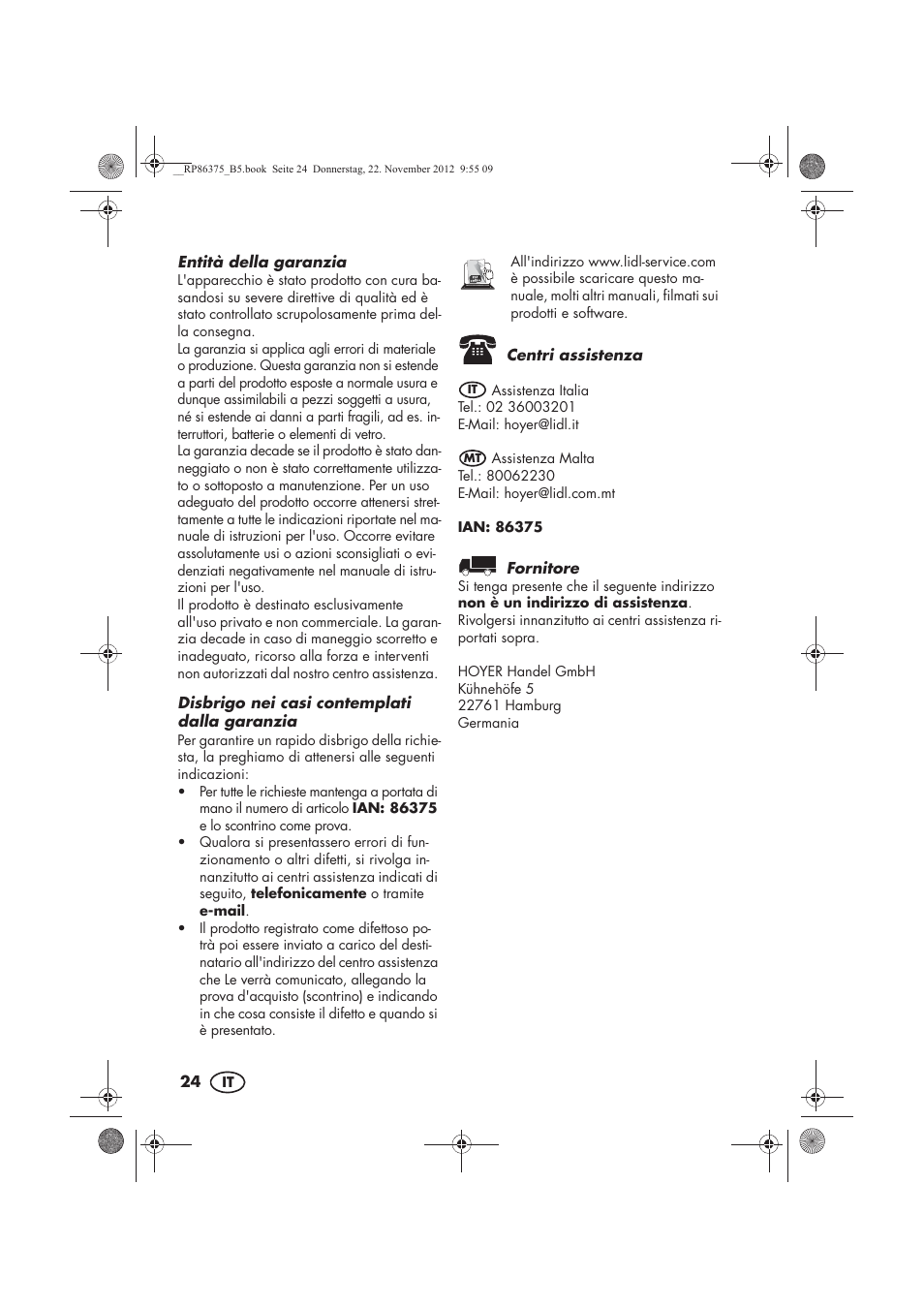 Silvercrest SECM 12 A1 User Manual | Page 26 / 66