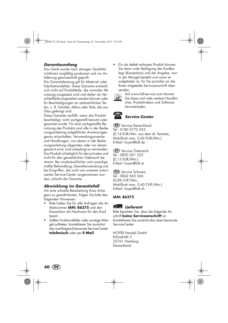 Silvercrest SECM 12 A1 User Manual | Page 62 / 66