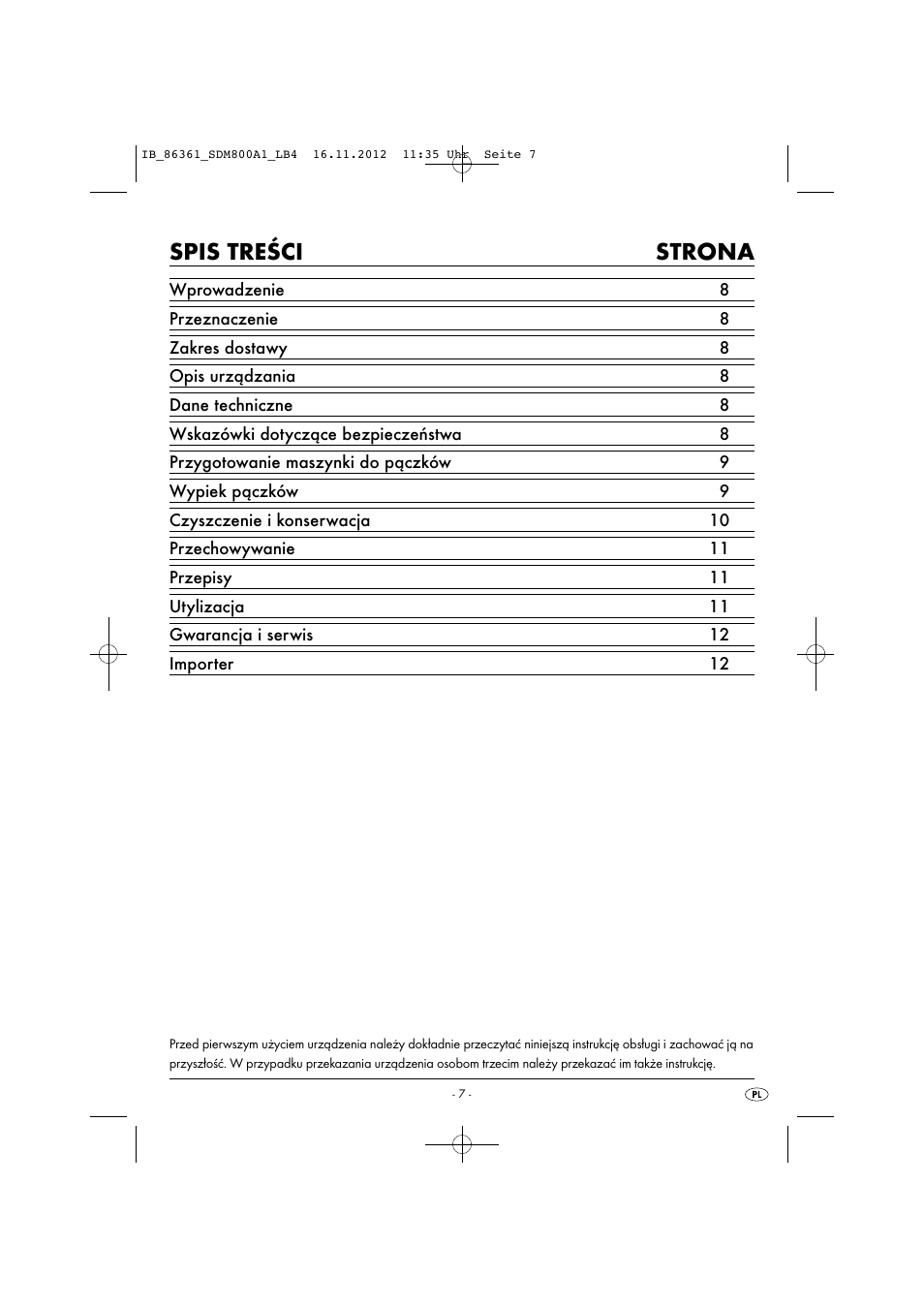 Silvercrest SDM 800 A1 User Manual | Page 10 / 40