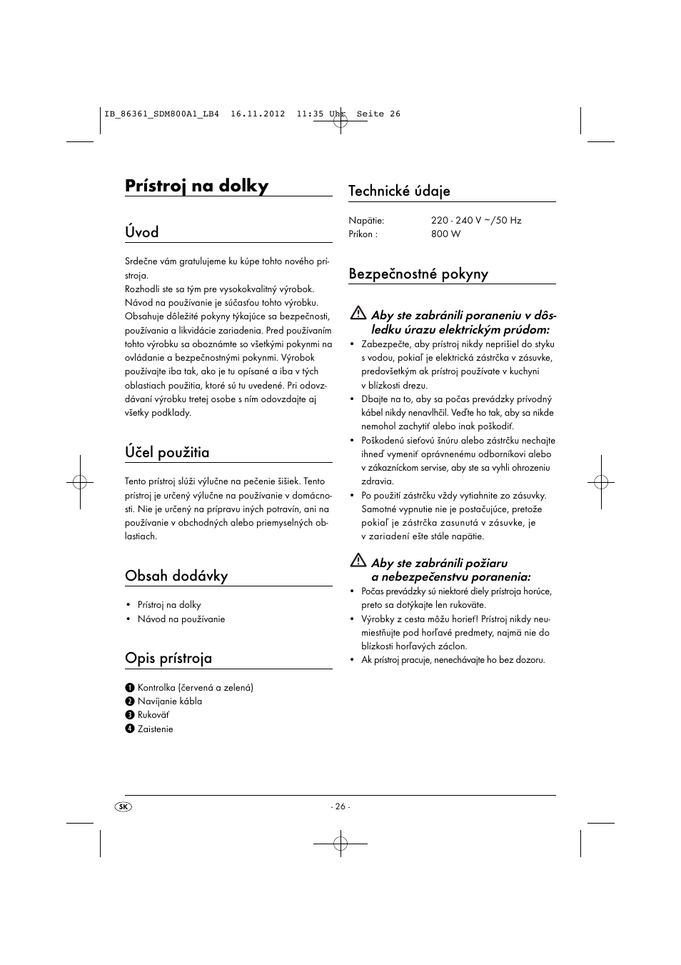 Silvercrest SDM 800 A1 User Manual | Page 29 / 40