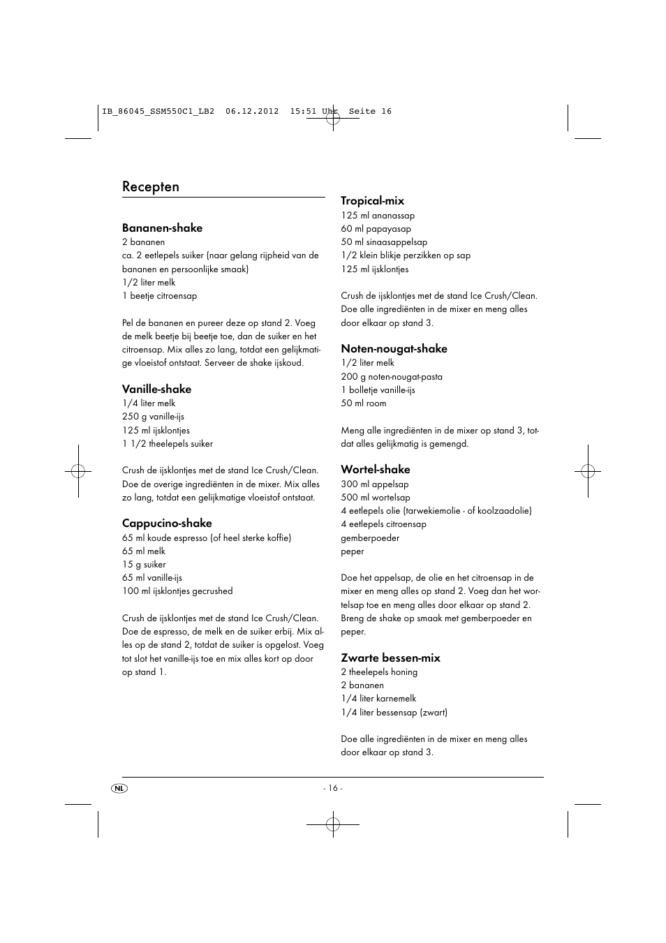 Recepten | Silvercrest SSM 550 C1 User Manual | Page 19 / 44