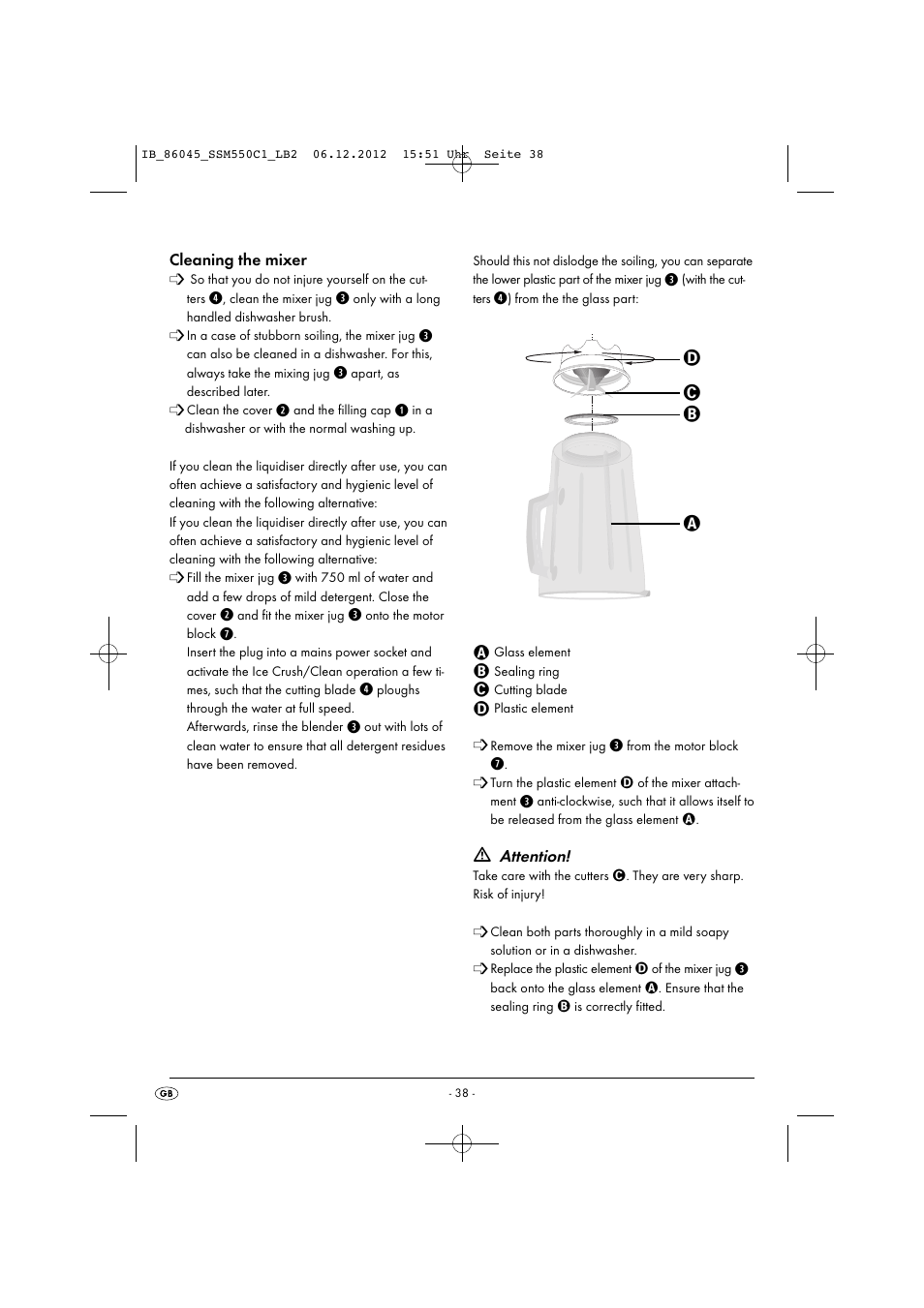 Silvercrest SSM 550 C1 User Manual | Page 41 / 44