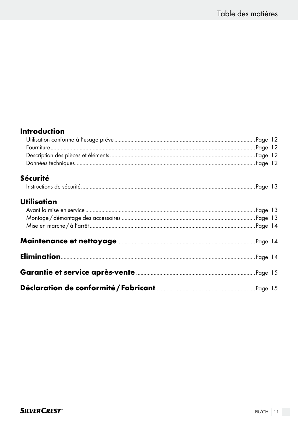 Silvercrest SHS 12.0 A2 User Manual | Page 11 / 34