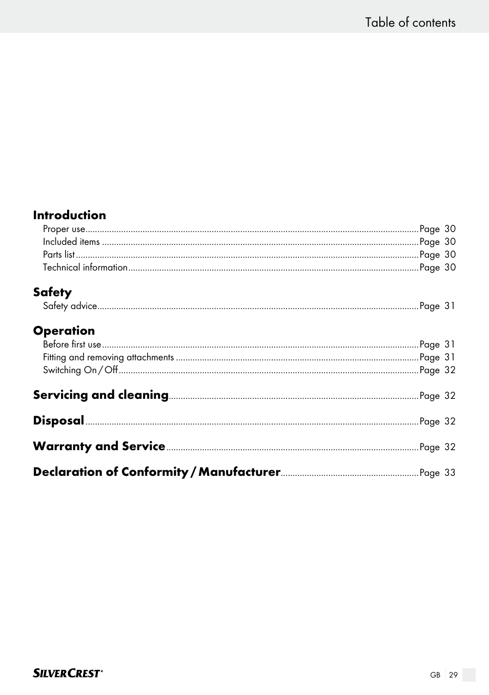 Silvercrest SHS 12.0 A2 User Manual | Page 29 / 34