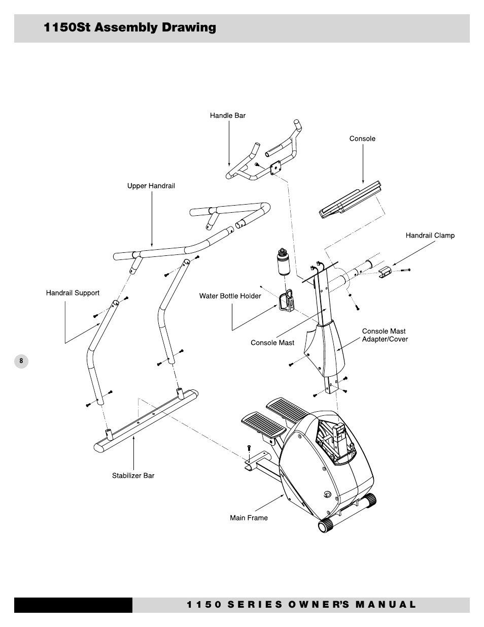 1150st assembly drawing | Diamondback 1150St User Manual | Page 10 / 35