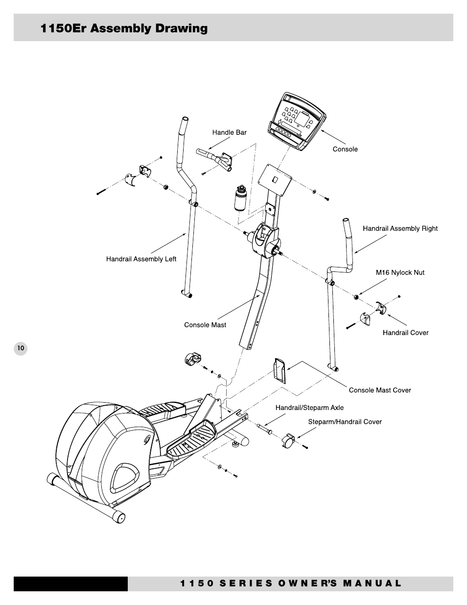 1150er assembly drawing | Diamondback 1150St User Manual | Page 12 / 35