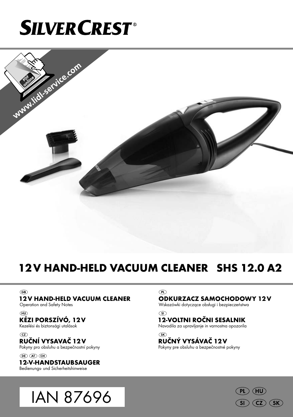 Silvercrest SHS 12.0 A2 User Manual | 46 pages